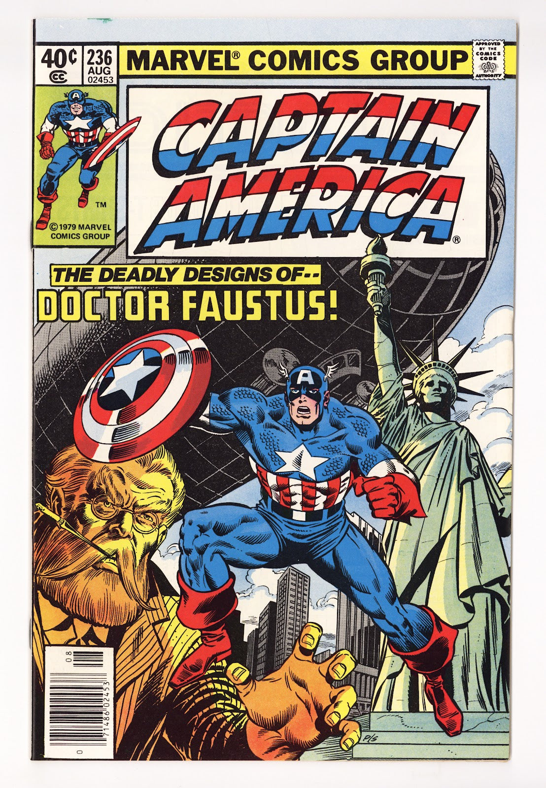 Captain America Vol 1 236 Mid Grade (1979) Newsstand 