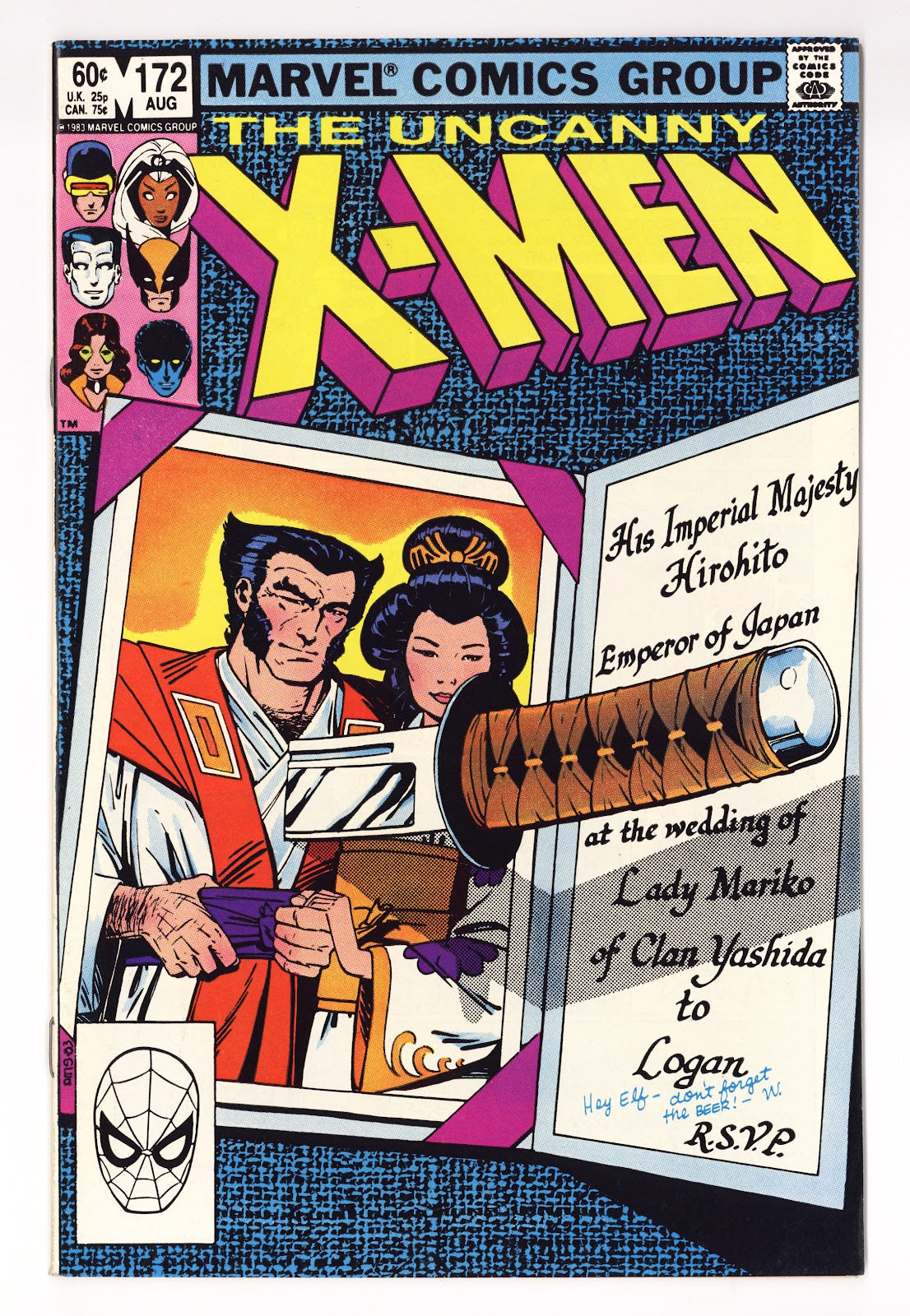 The Uncanny X-Men Vol 1 172  VF (8.0)   (1983)     