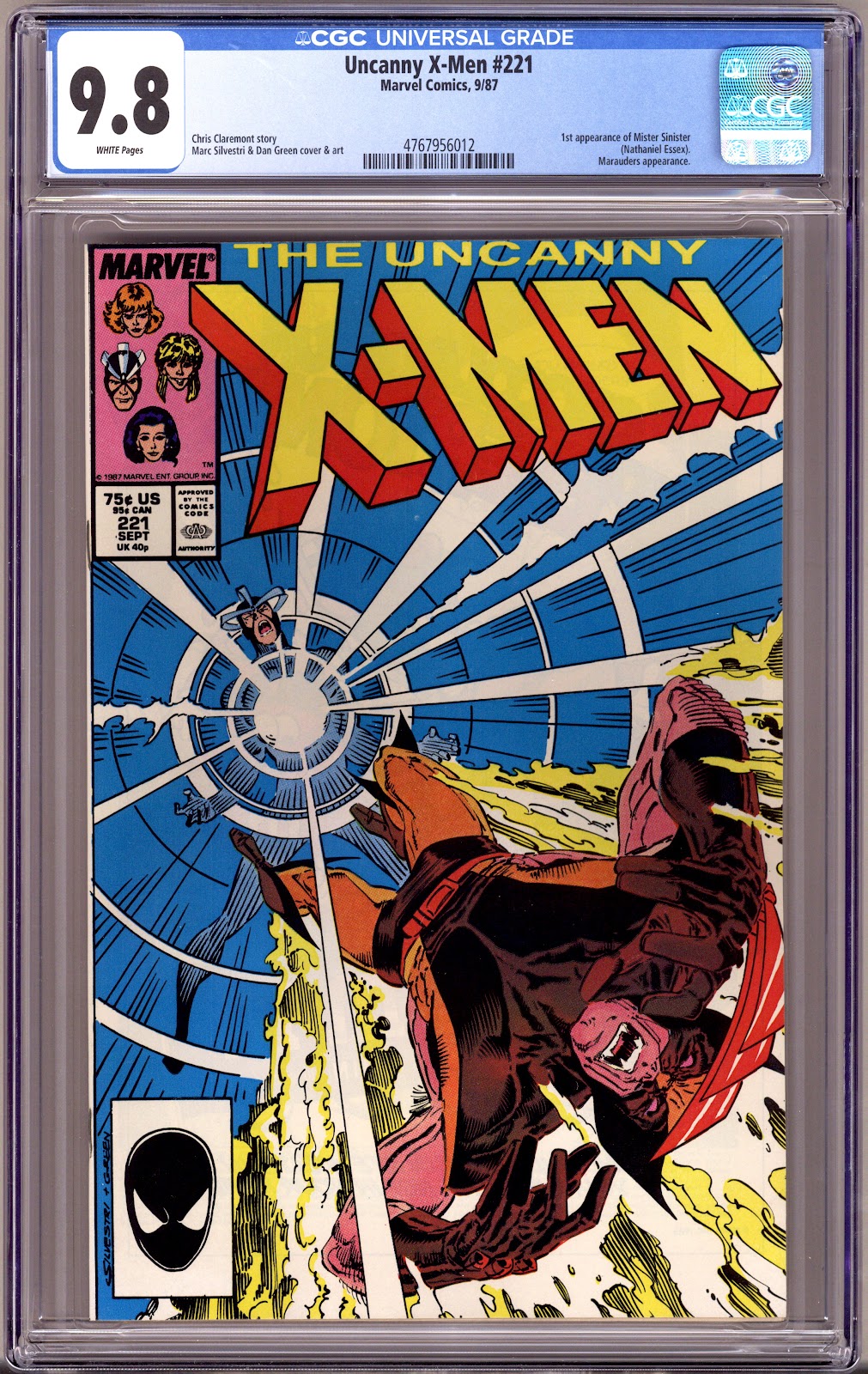 The Uncanny X-Men Vol 1 221 CGC 9.8 (NM/M)   (1987)     