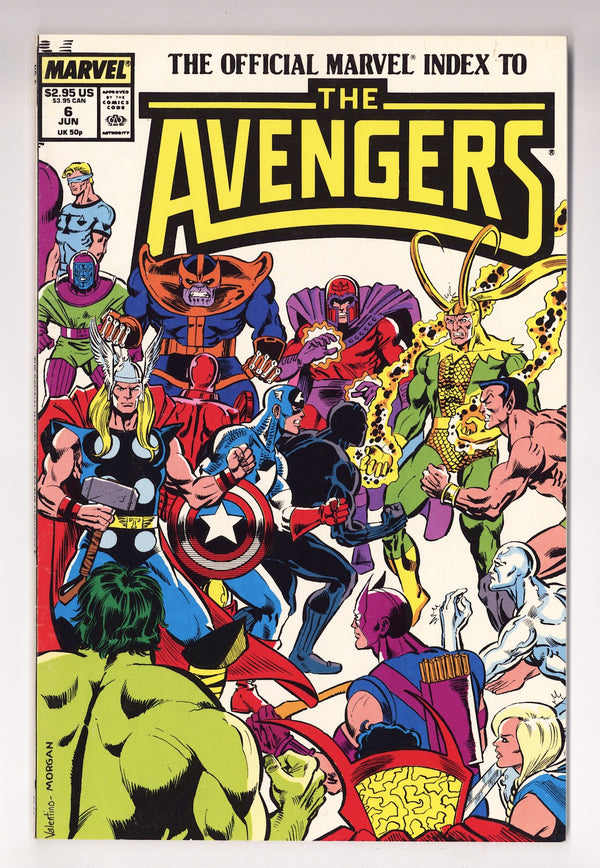The Official Marvel Index to the Avengers Vol 1 6  Mid Grade   (1988)