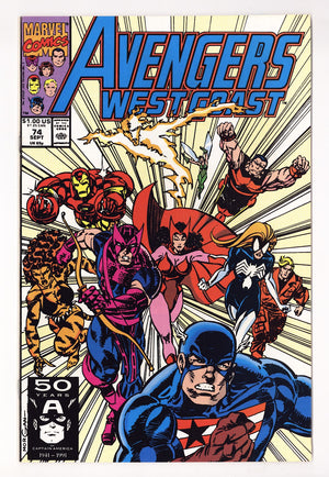 Avengers West Coast Vol 2 74  High Grade   (1991)   Direct