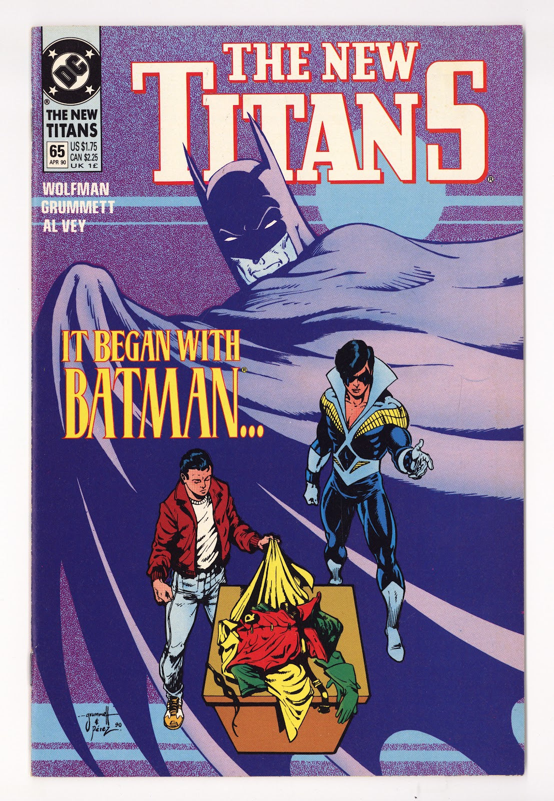 The New Titans 65 High Grade (1990) 