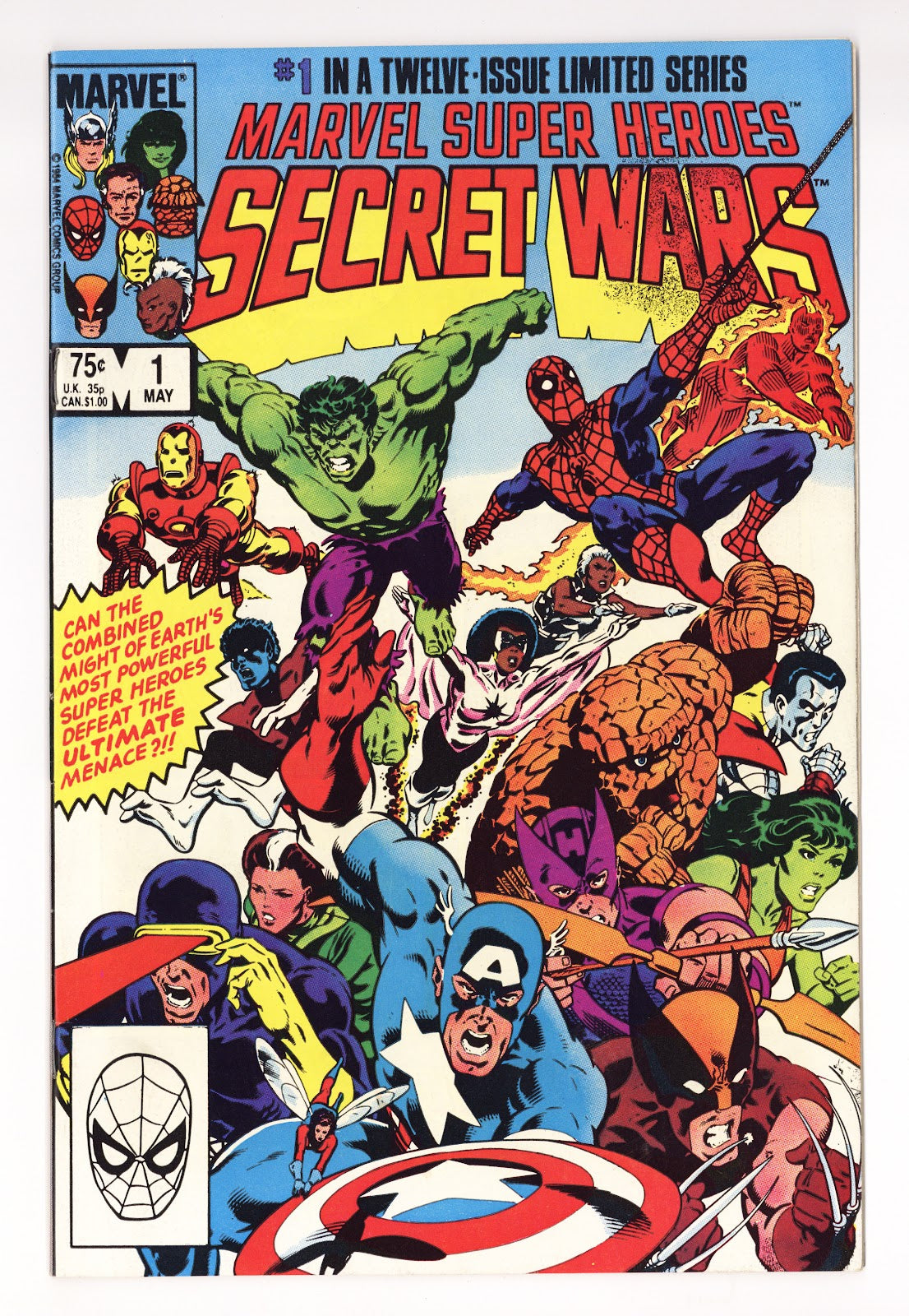 Marvel Super-Heroes Secret Wars Vol 1 1 VF+ (8.5) (1984) 