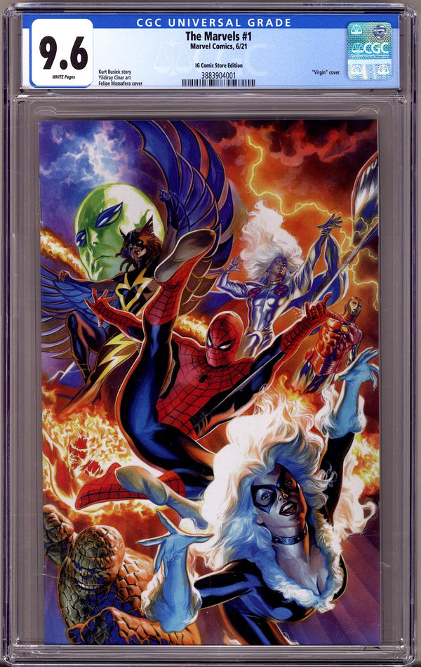 The Marvels 1 CGC 9.6 (NM+) (2021) Massafera Virgin Exclusive Variant