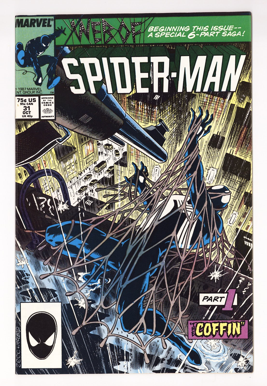 Web of Spider-Man Vol 1 31 VF- (7.5) (1987) 