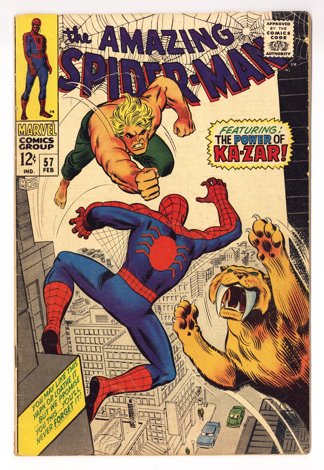 The Amazing Spider-Man Vol 1 57 VG (4.0) (1968)  