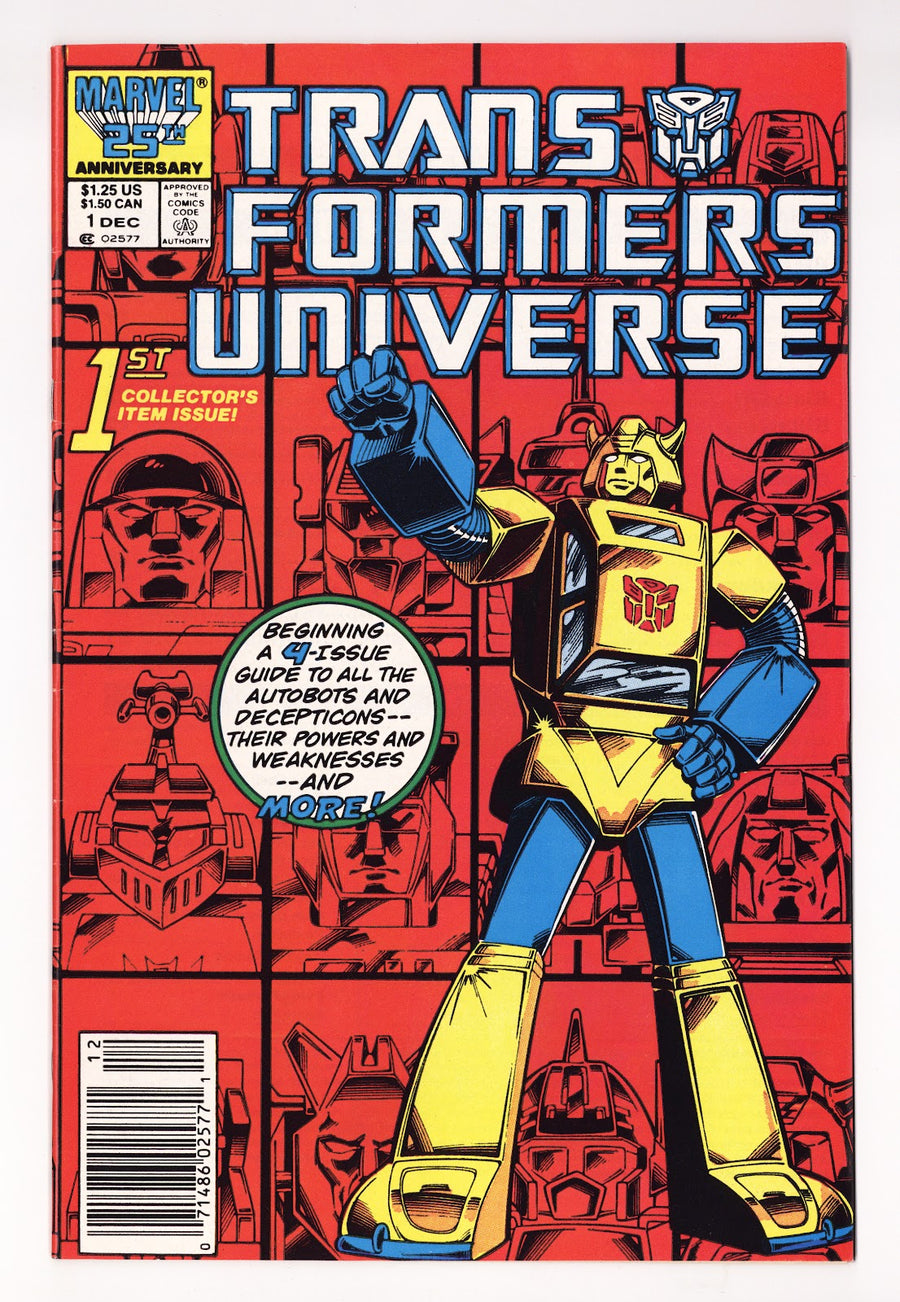 The Transformers Universe Vol 1 1  Mid Grade   (1986)   Newsstand  