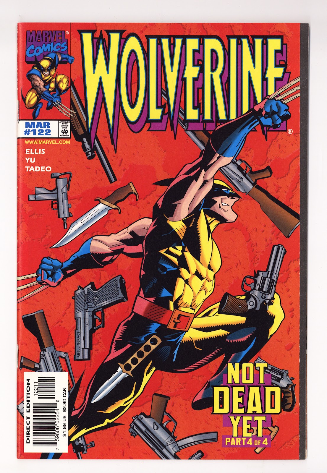 Wolverine Vol 2 122  High Grade   (1998)     