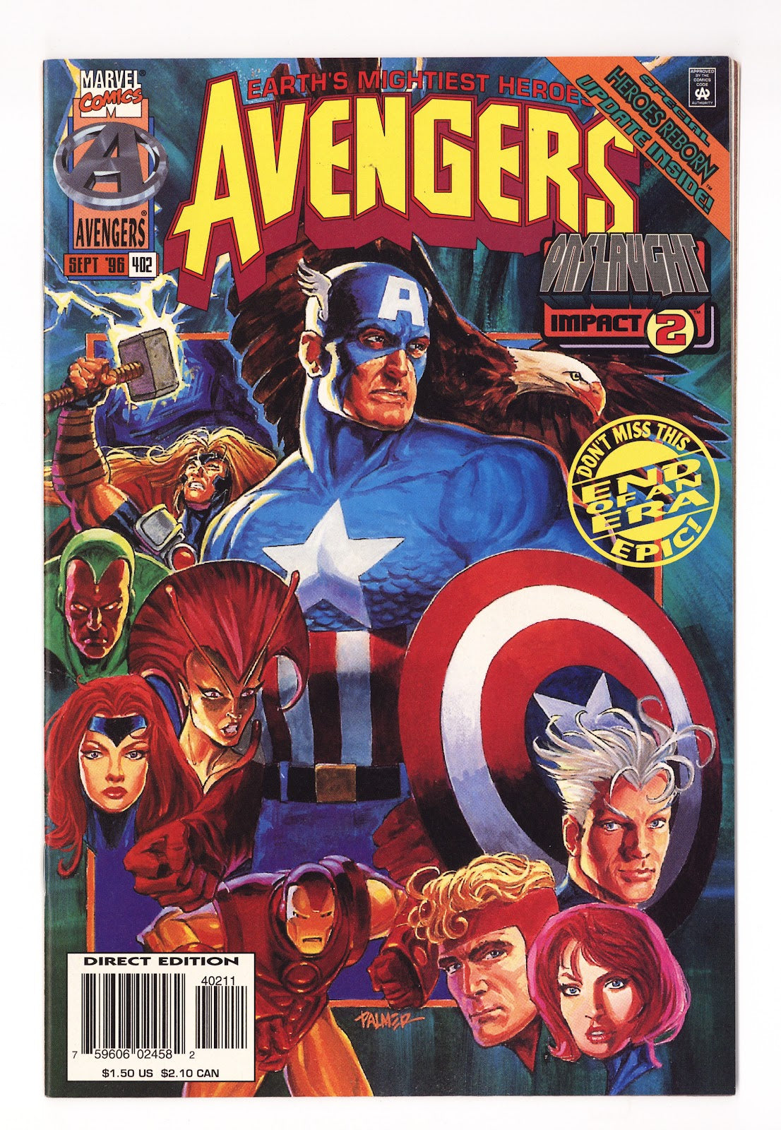 The Avengers Vol 1 402  High Grade   (1996)