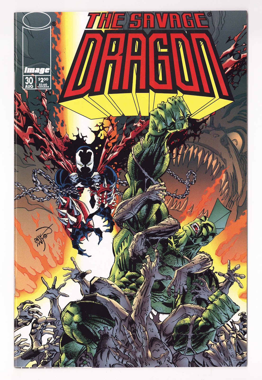 Savage Dragon Vol 2 30  High Grade   (1996) Matsuda   Variant  