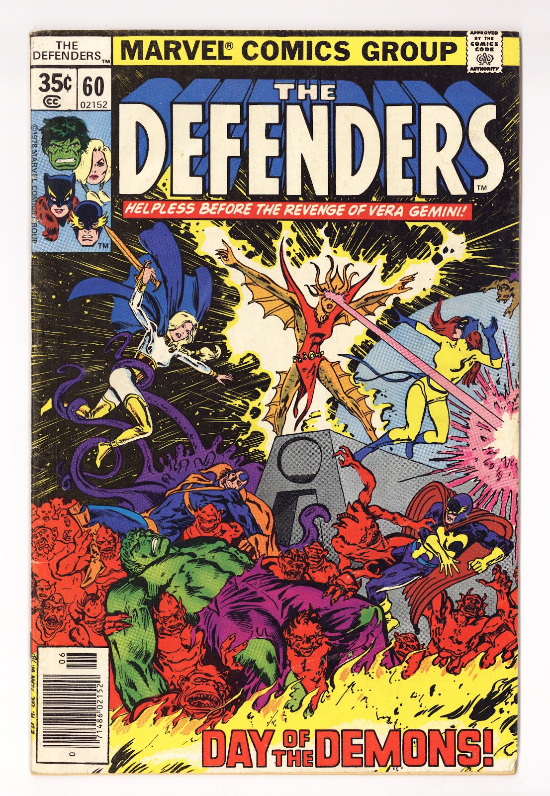 The Defenders Vol 1 60  Low Grade   (1978)     