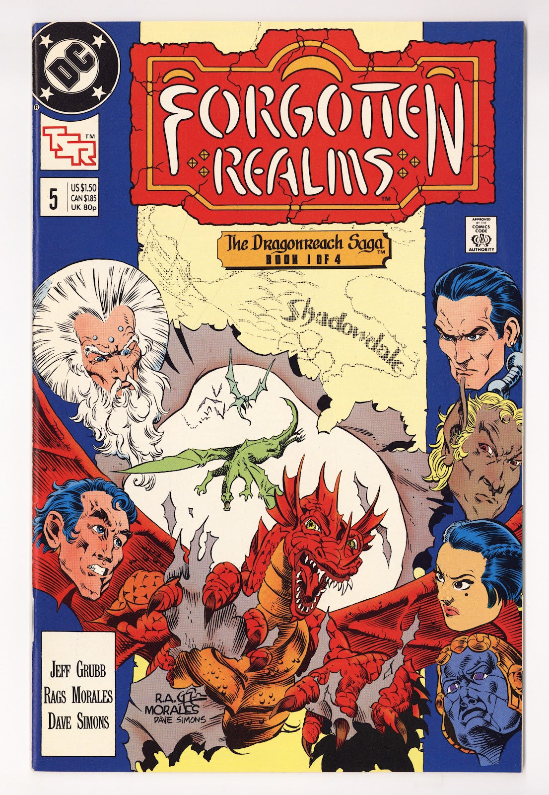 Forgotten Realms Comic Book   5  High Grade   (1989)     
