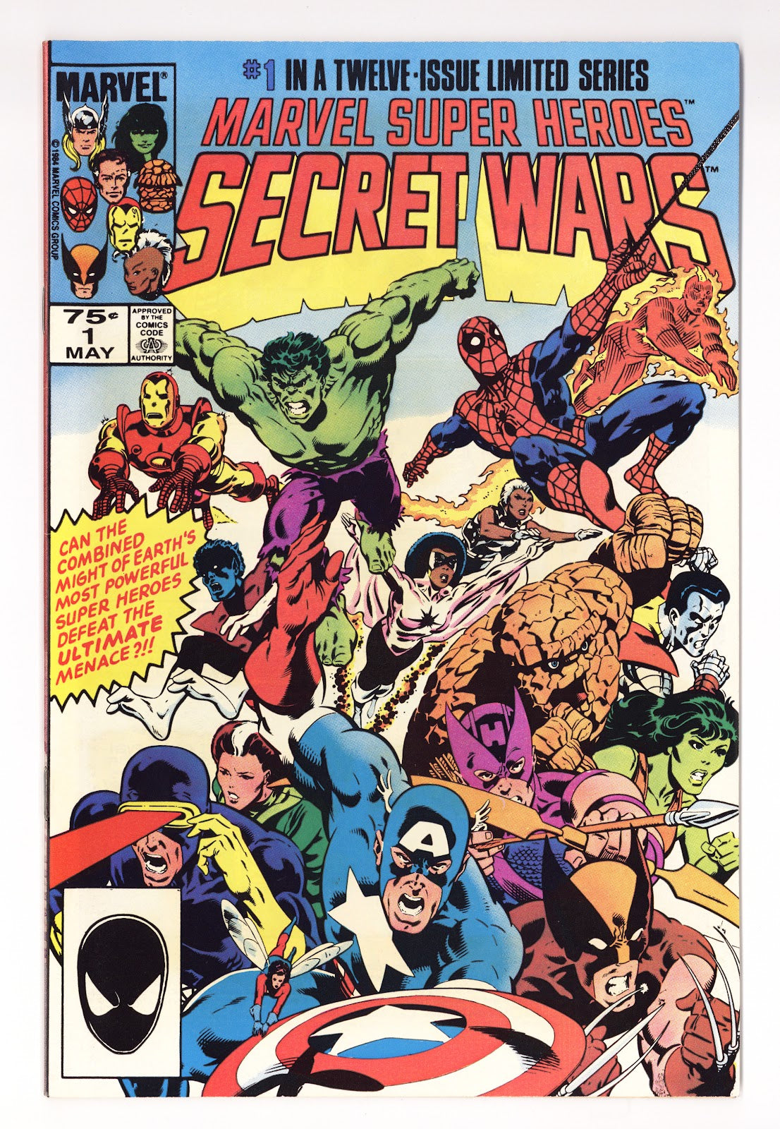 Marvel Super-Heroes Secret Wars Vol 1 1 VF+ (8.5) (1984) Second 2nd Print 