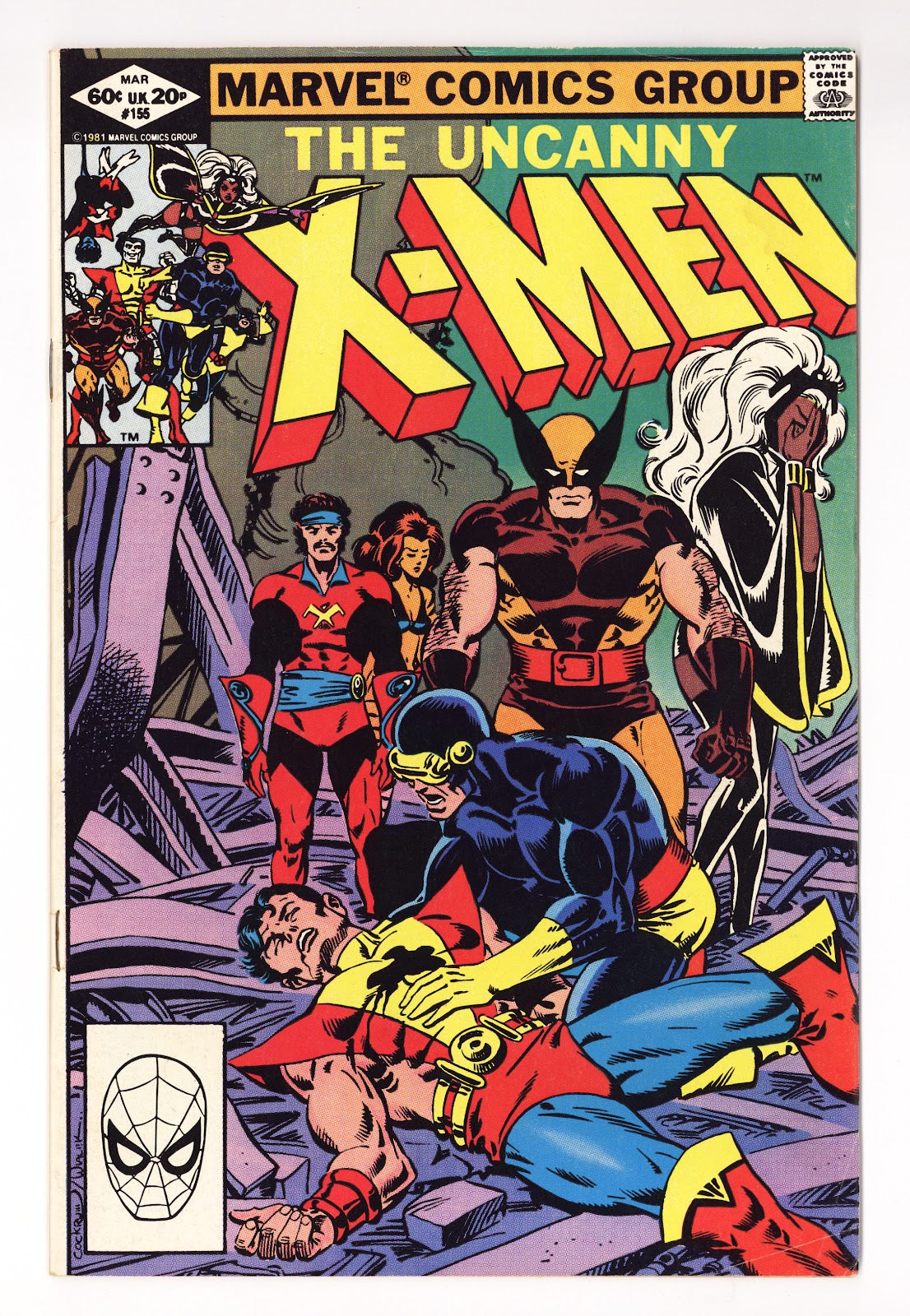 The Uncanny X-Men Vol 1 155  Low Grade   (1982)     