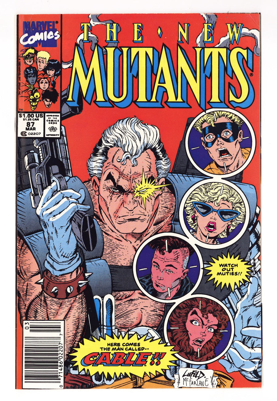 The New Mutants Vol 1 87  VF- (7.5)   (1990)   Newsstand  