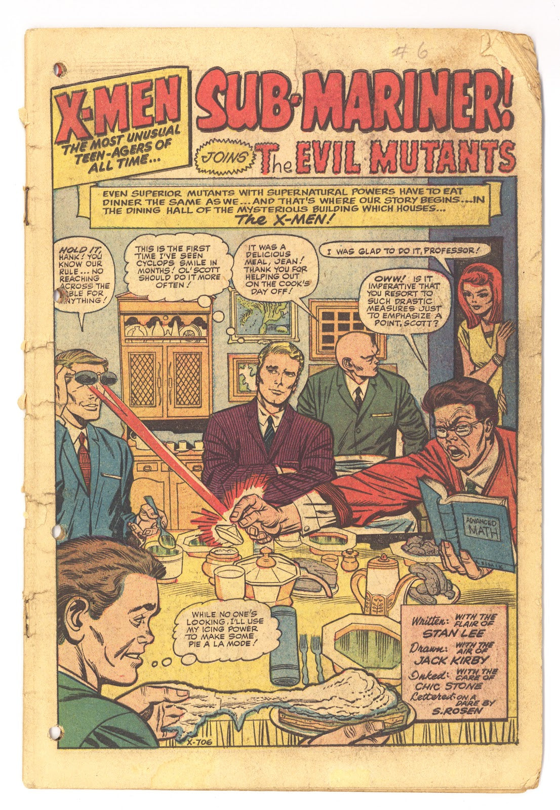 The X-Men Vol 1 6 Coverless (1964) 