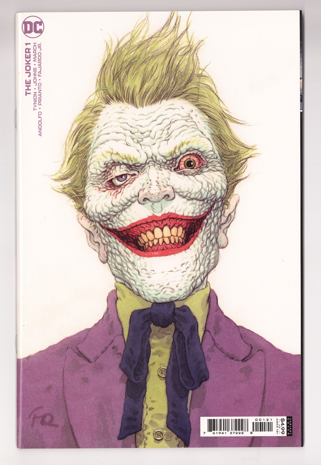 The Joker Vol 2 1 High Grade (2021) Quitely Variant 