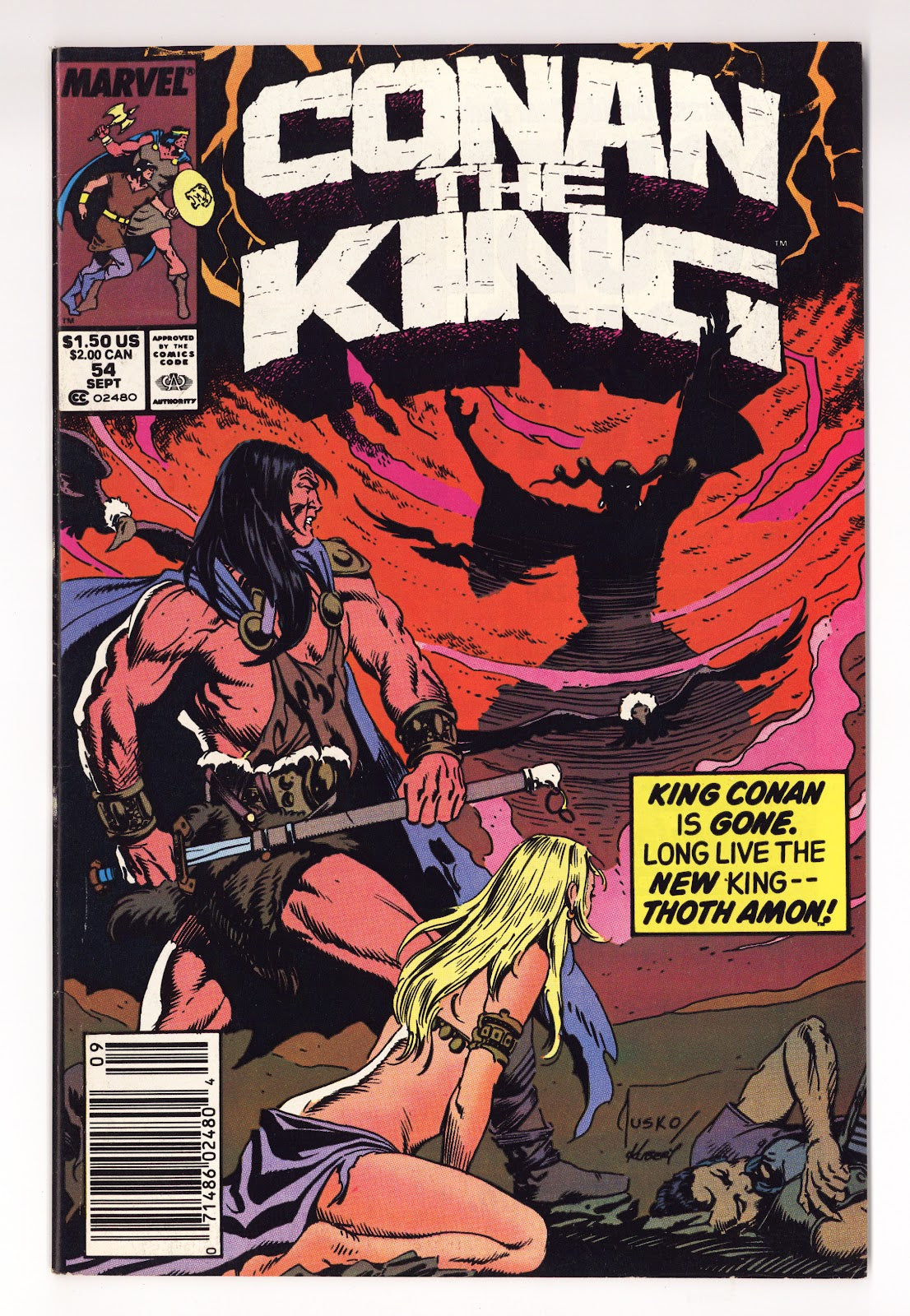 Conan the King Vol 1 54  Mid Grade   (1989)   Newsstand