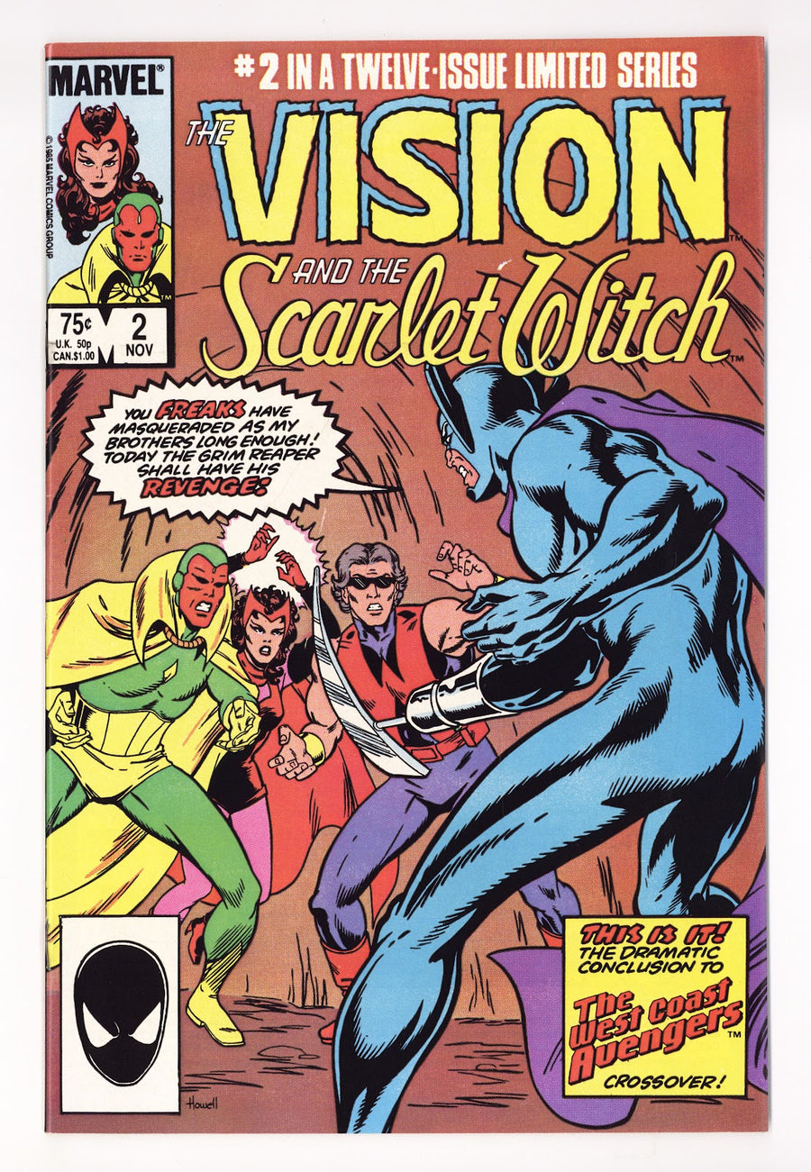 The Vision and the Scarlet Witch Vol 2 2 High Grade (1985) Direct 