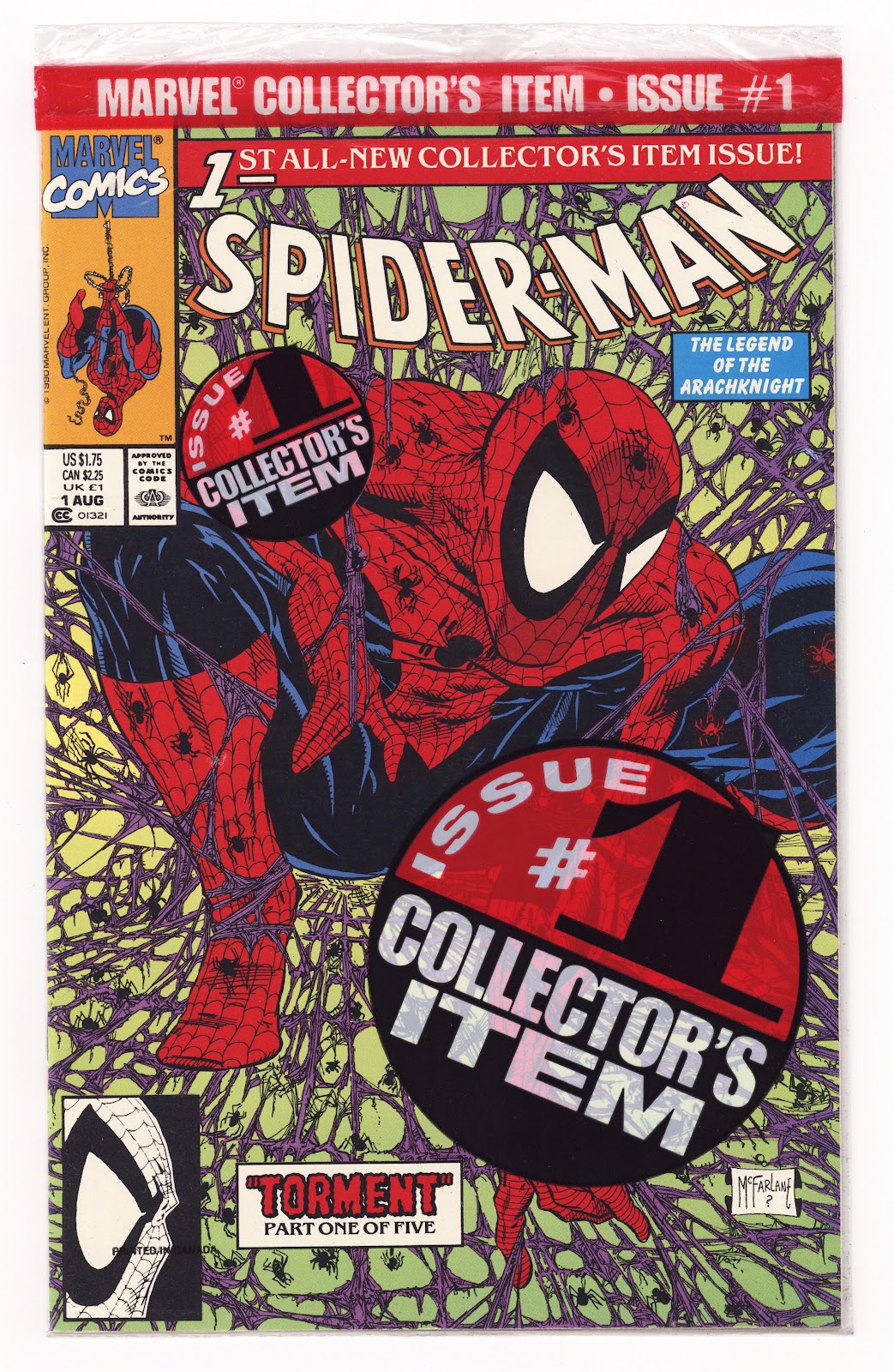 Spider-Man Vol 1 1 New, Sealed (1990) 