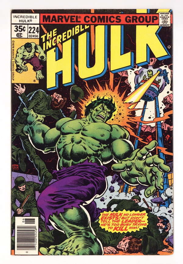 The Incredible Hulk Vol 1 224  Mid Grade   (1978)
