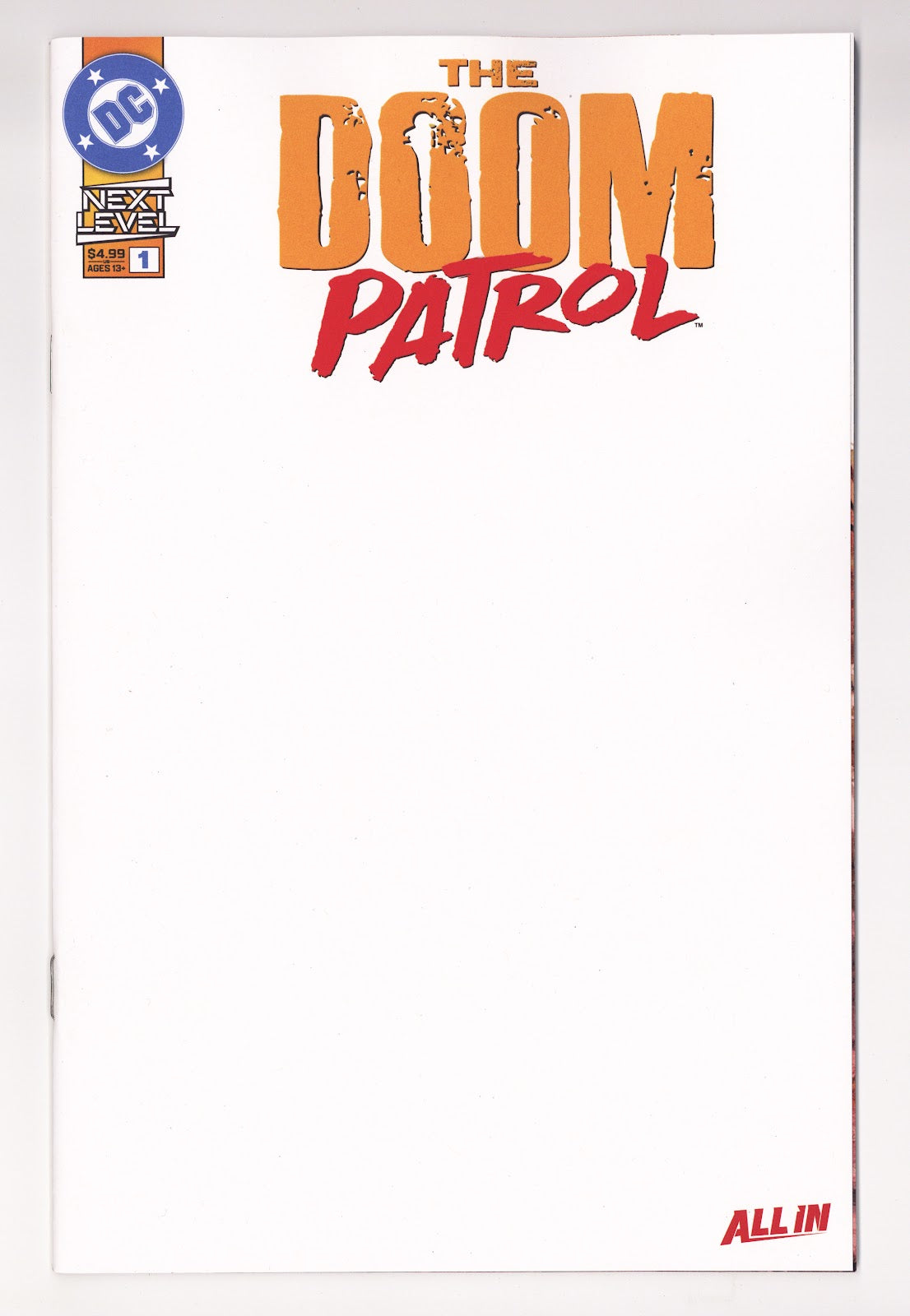 Doom Patrol 1 Blank Variant (2026)