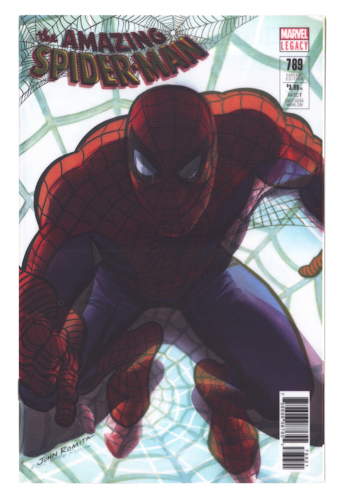 Amazing Spider-Man Vol 4 789 High Grade (2017) Sr. Lenticular Homage Variant 