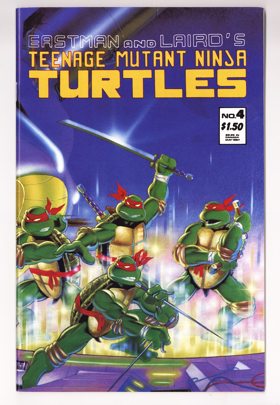 Teenage Mutant Ninja Turtles Vol 1 4 [Second Printing]  VF+ (8.5)   (1987)   2nd Print  