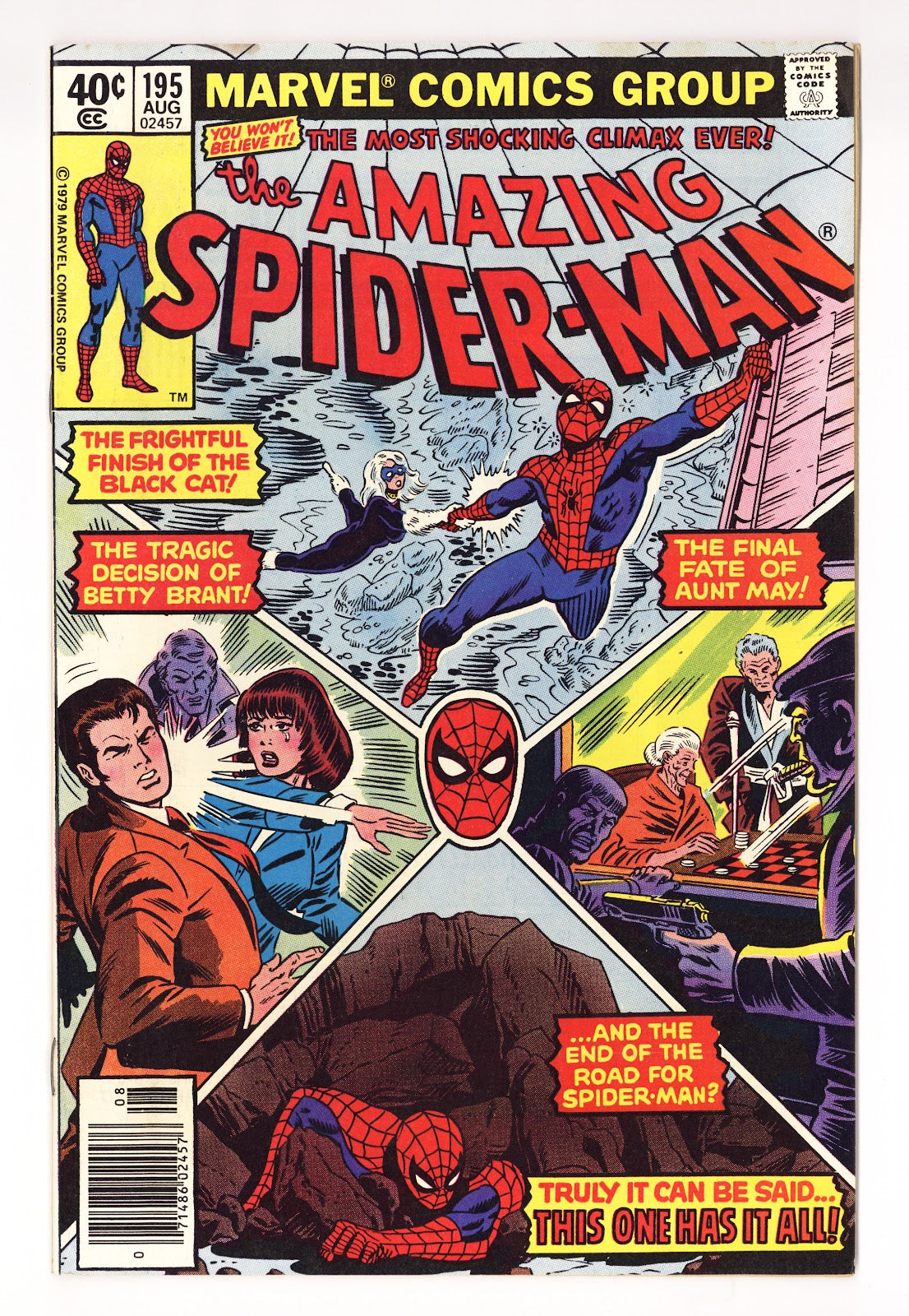 The Amazing Spider-Man Vol 1 195  FN/VF (7.0)   (1979)   Newsstand