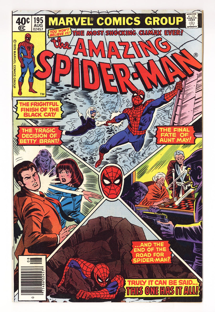 The Amazing Spider-Man Vol 1 195  FN/VF (7.0)   (1979)   Newsstand