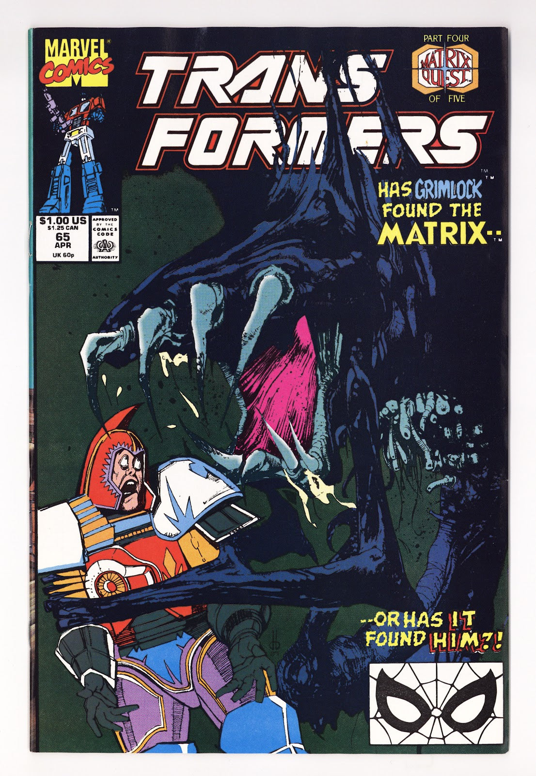The Transformers Vol 1 65  VF+ (8.5)   (1990)     