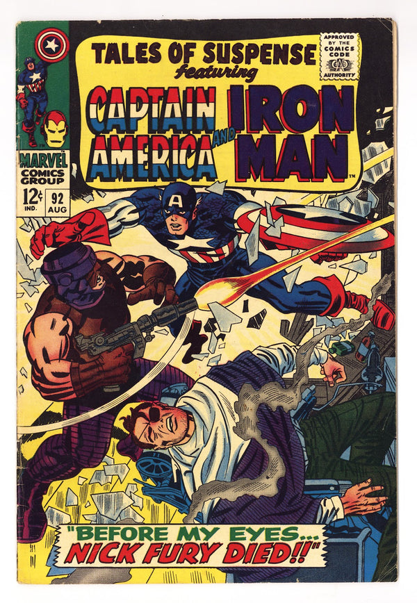 Tales of Suspense Vol 1 92  VG/FN (5.0)   (1967)