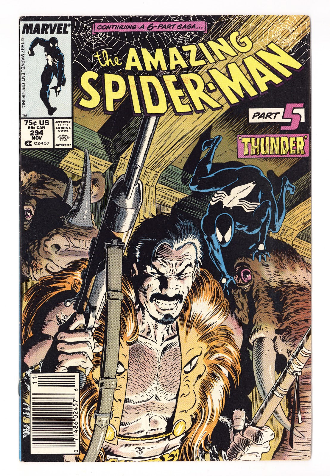 The Amazing Spider-Man Vol 1 294 FN- (5.5) (1987) Newsstand 