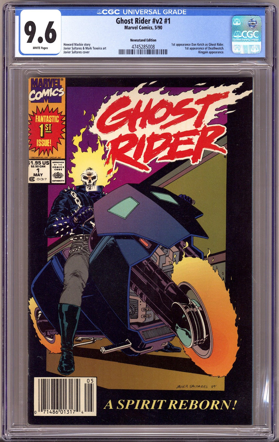 Ghost Rider Vol 2 1 CGC 9.6 (NM+)   (1990)   Newsstand