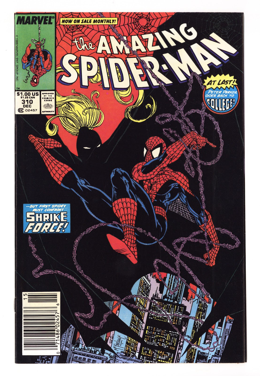The Amazing Spider-Man Vol 1 310 VF- (7.5) (1988) Newsstand 