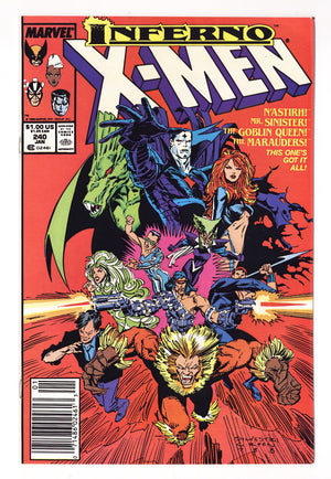The Uncanny X-Men Vol 1 240  NM- (9.2)   (1989)   Newsstand