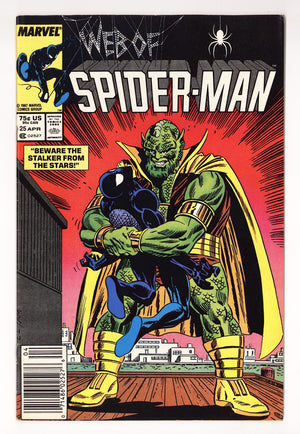 Web of Spider-Man Vol 1 25  Mid Grade   (1987)   Newsstand