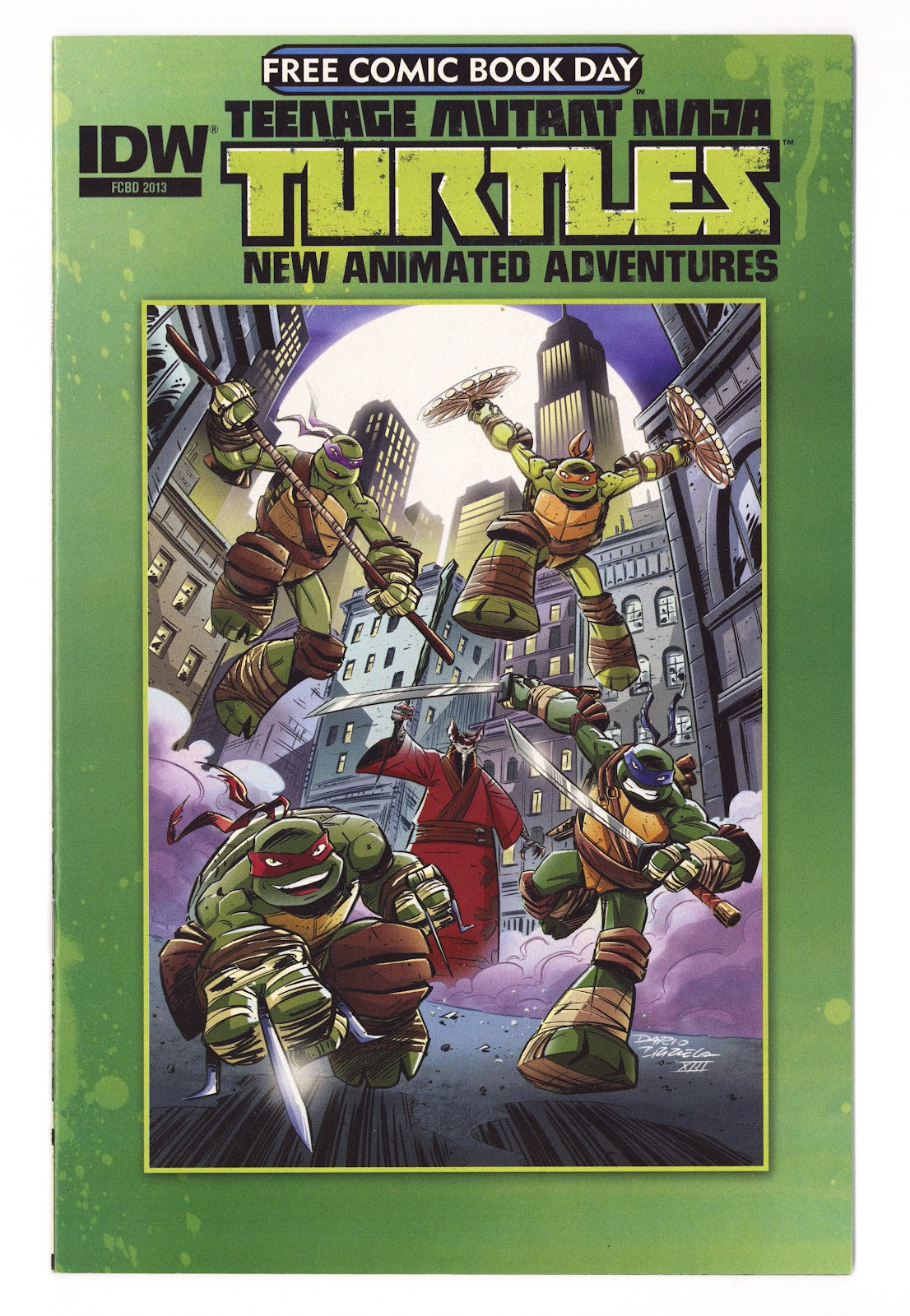 Teenage Mutant Ninja Turtles New Animated Adventures Free Comic Book Day [nn] High Grade Unstamped (2013) 
