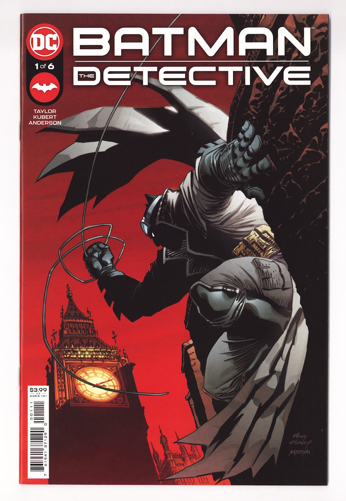 Batman: The Detective 1 Mid Grade (2021) Andy Kubert Cover 