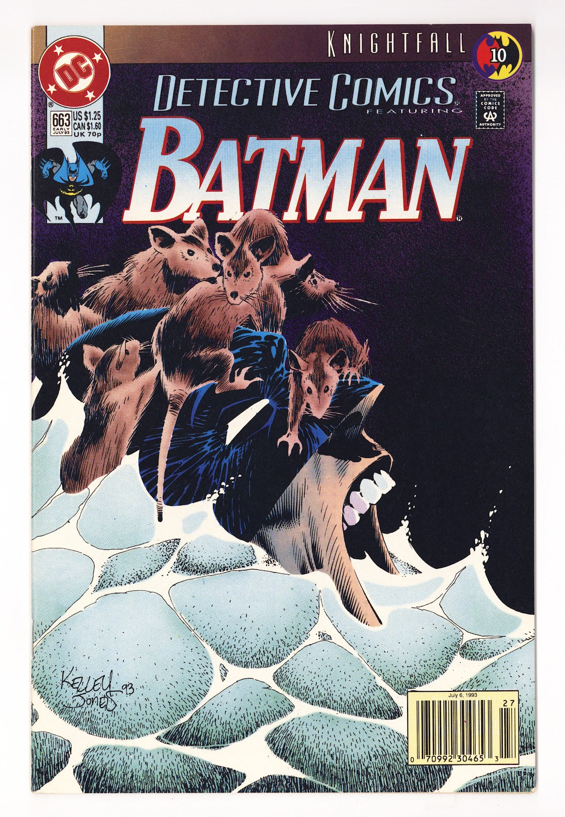 Detective Comics Vol 1 663  High Grade   (1993)   Newsstand
