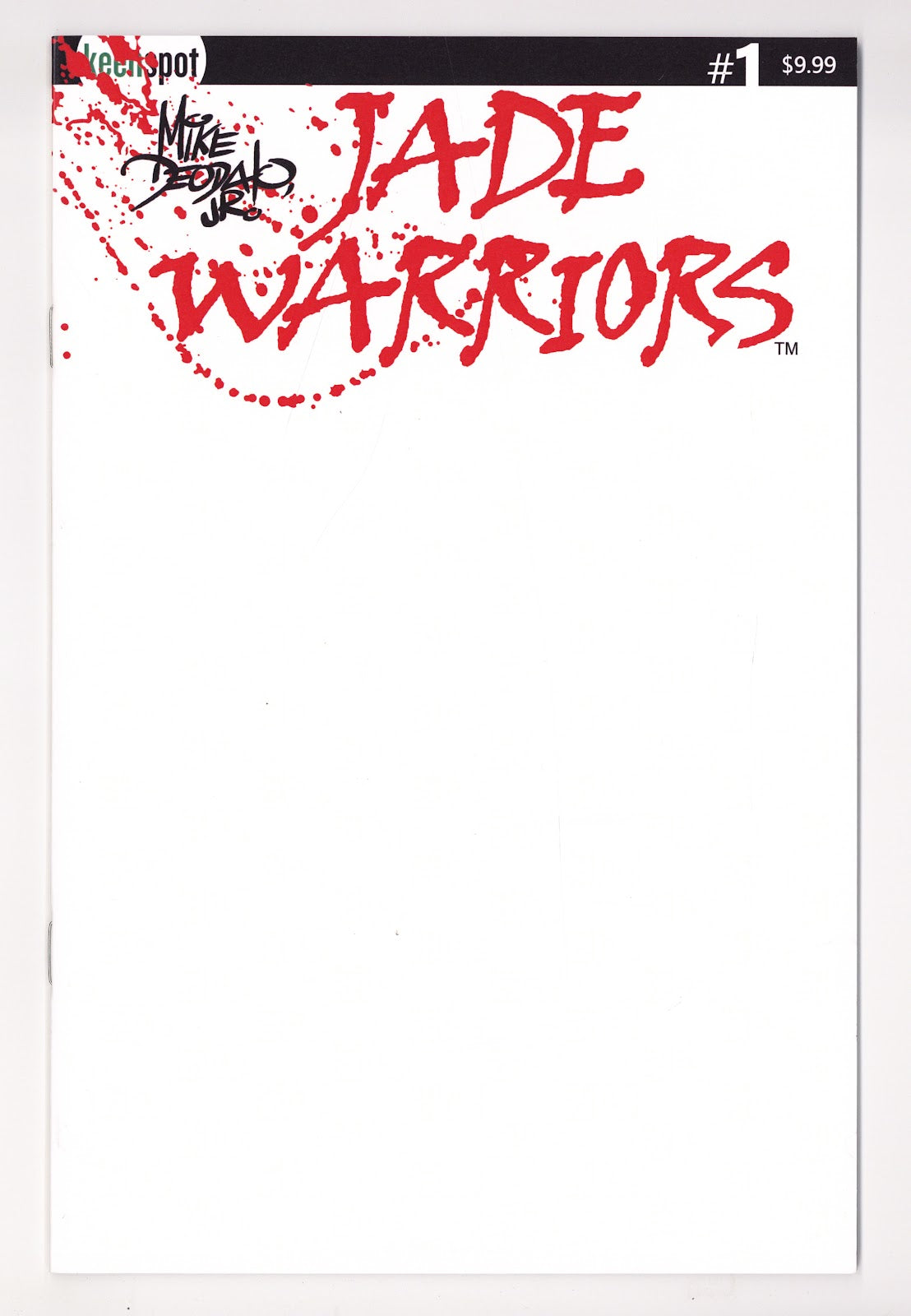 Jade Warriors 1 Blank Variant (2026)