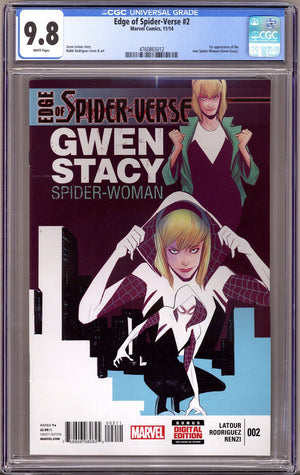 Edge of Spider-Verse Vol 1 2 CGC 9.8 (NM/M)   (2014)