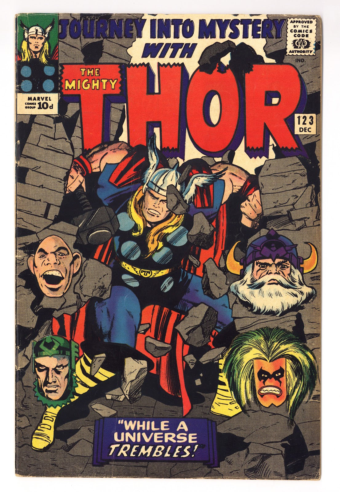 Journey into Mystery Vol 1 123 FN- (5.5) (1965) British 