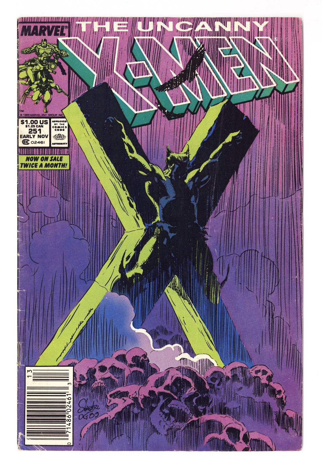 The Uncanny X-Men Vol 1 251  GD/VG (3.0)   (1989)   Newsstand  