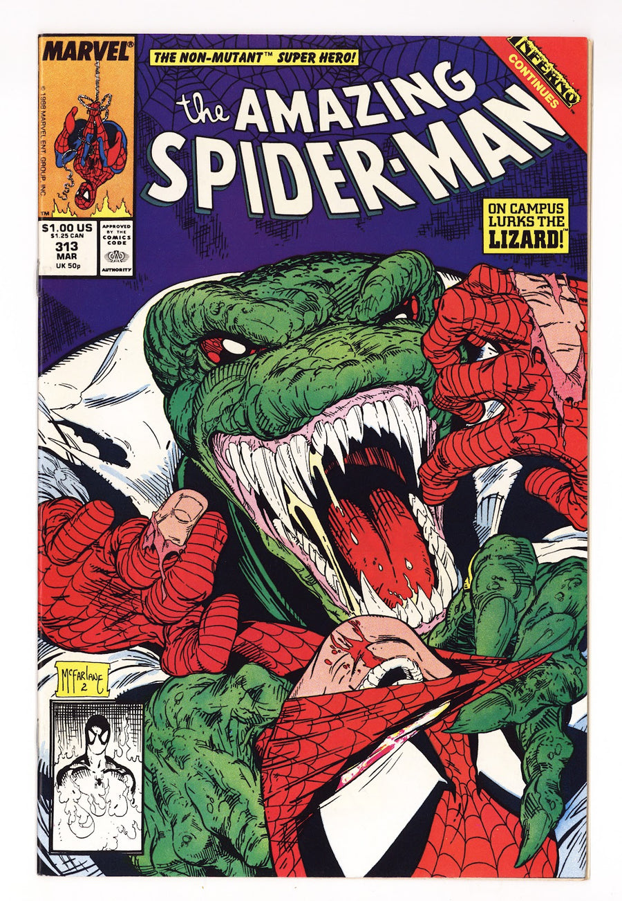 The Amazing Spider-Man Vol 1 313 VF+ (8.5) (1989)  