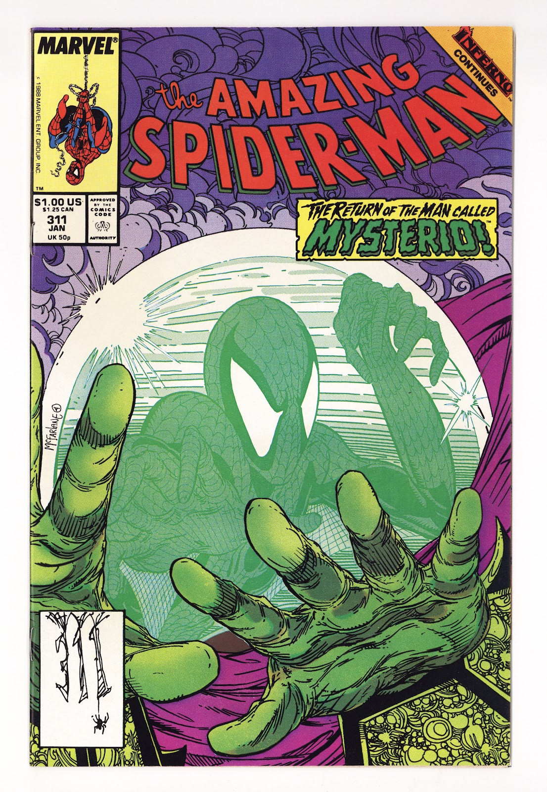The Amazing Spider-Man Vol 1 311  VF/NM (9.0)   (1989)