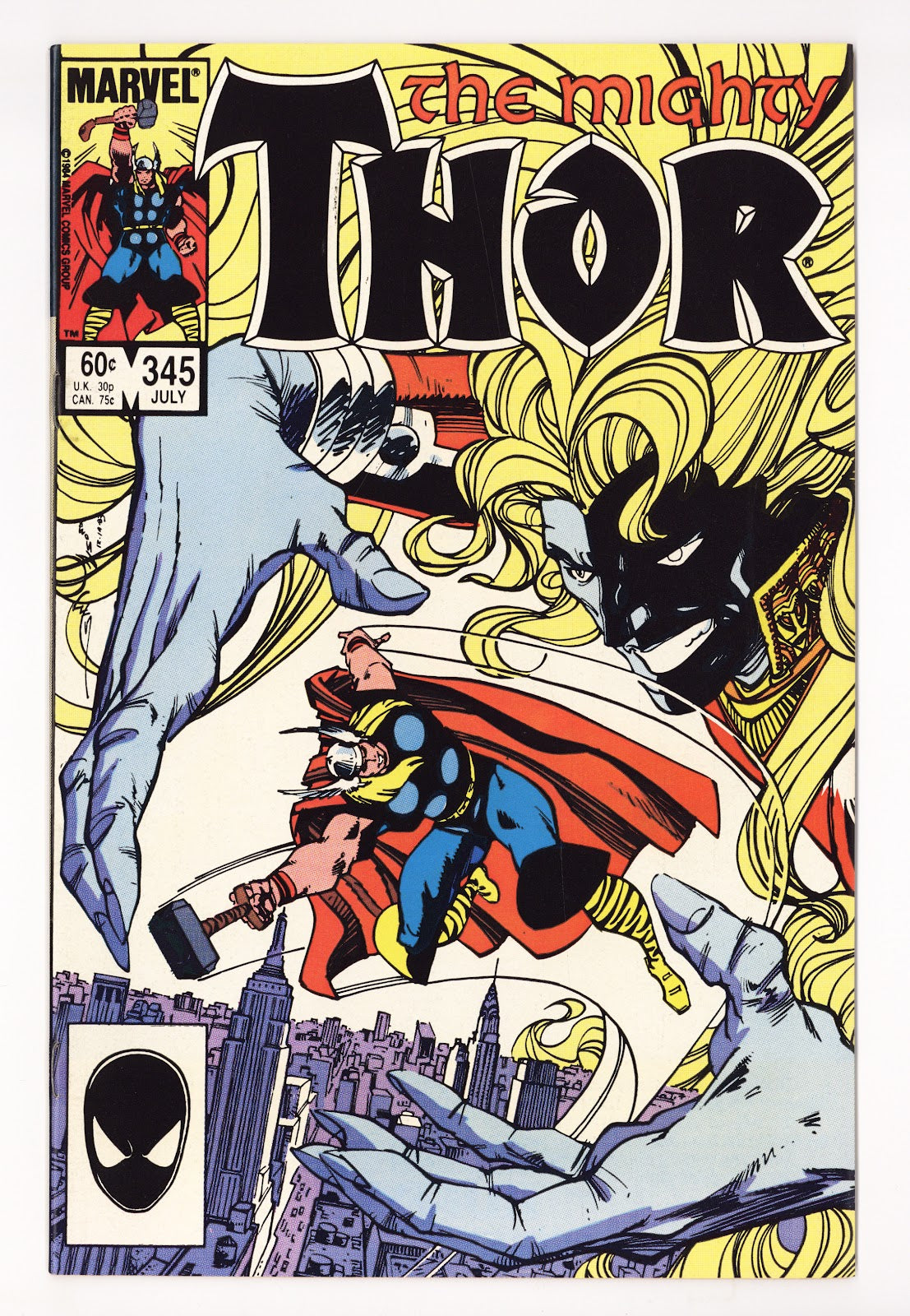 Thor Vol 1 345 High Grade (1984) Direct 