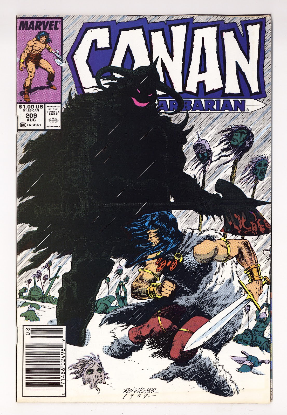 Conan the Barbarian Vol 1 209  Mid Grade   (1988)   Newsstand