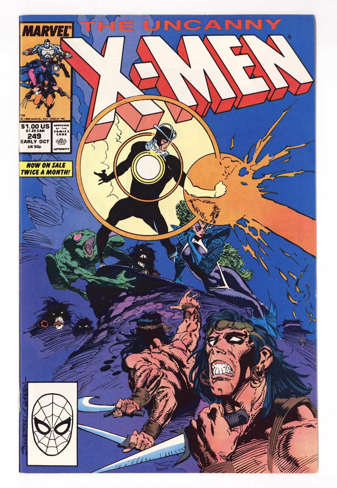 The Uncanny X-Men Vol 1 249  High Grade   (1989)