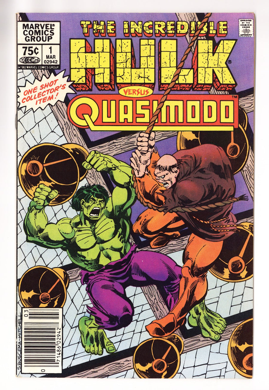 The Incredible Hulk versus Quasimodo Vol 1 1  Mid Grade   (1983)   Canadian  